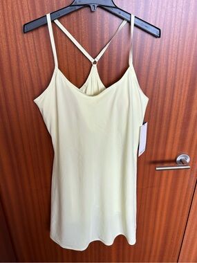 Outdoor Voices Pale Yellow Exercise Dress